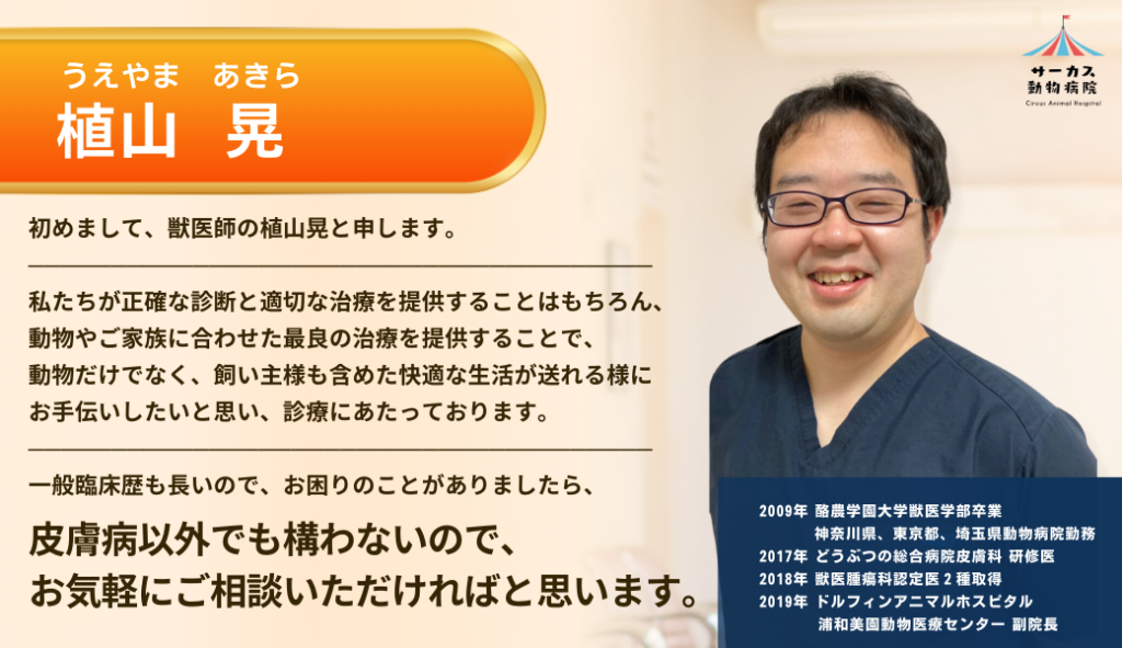 植山晃獣医師の説明
